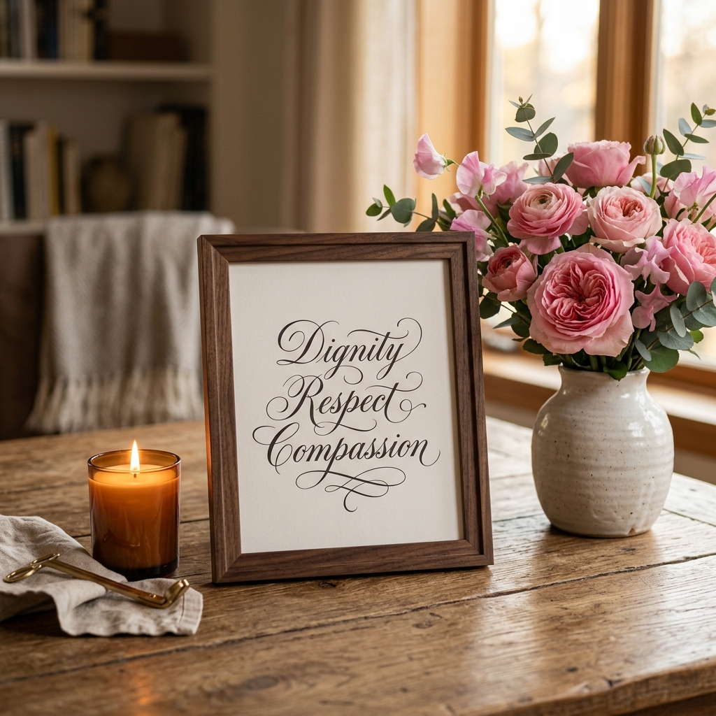 Dignity Respect Compassion Board